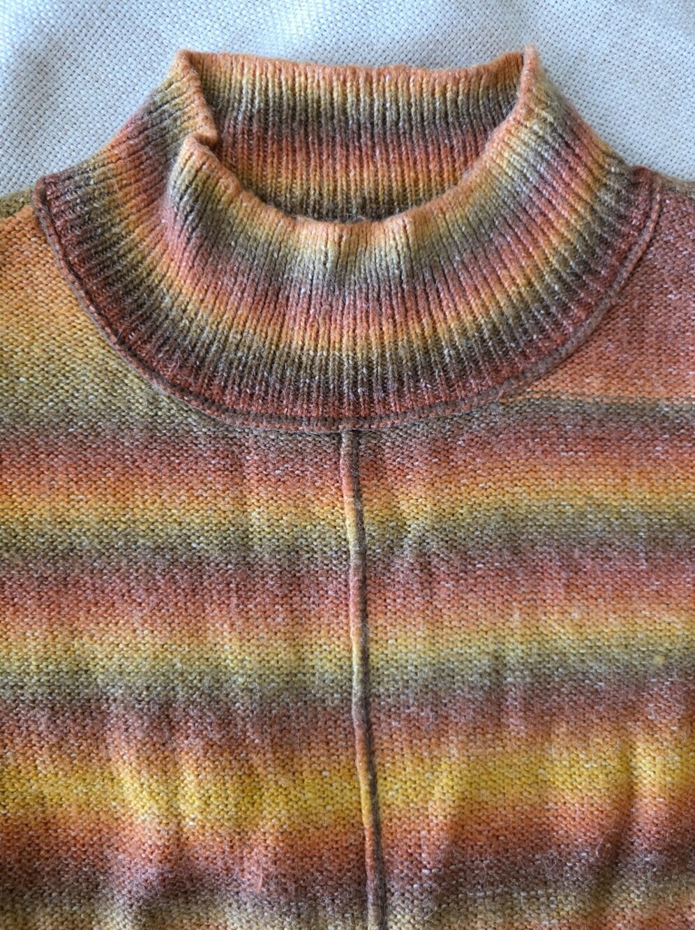 Beach Lunch Lounge Womans Rainbow Turtleneck Sweater Size XXL 20 Plus - Picture 8 of 10